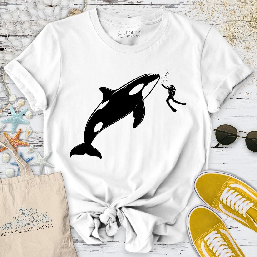 Diving With an Orca T-Shirt