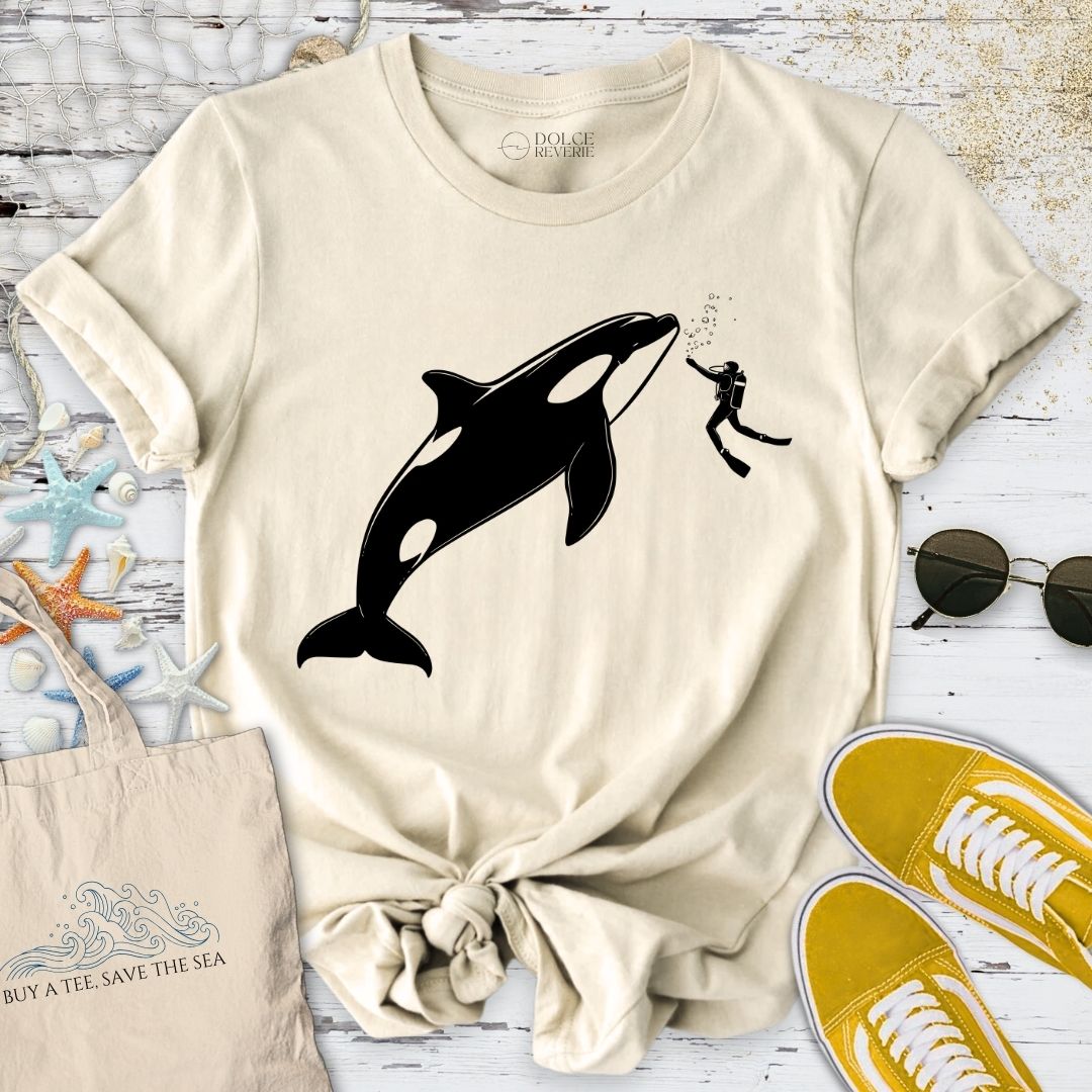 Diving With an Orca T-Shirt