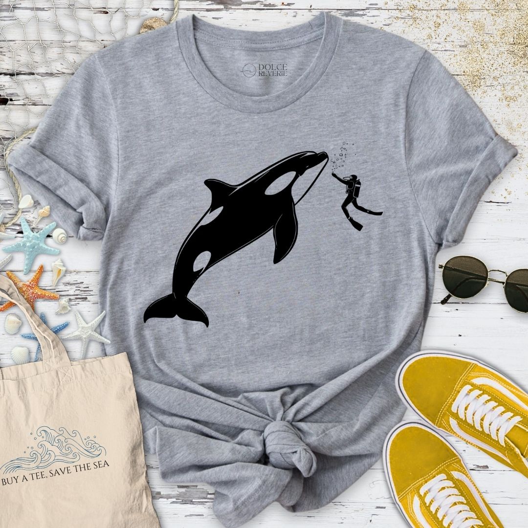 Diving With an Orca T-Shirt
