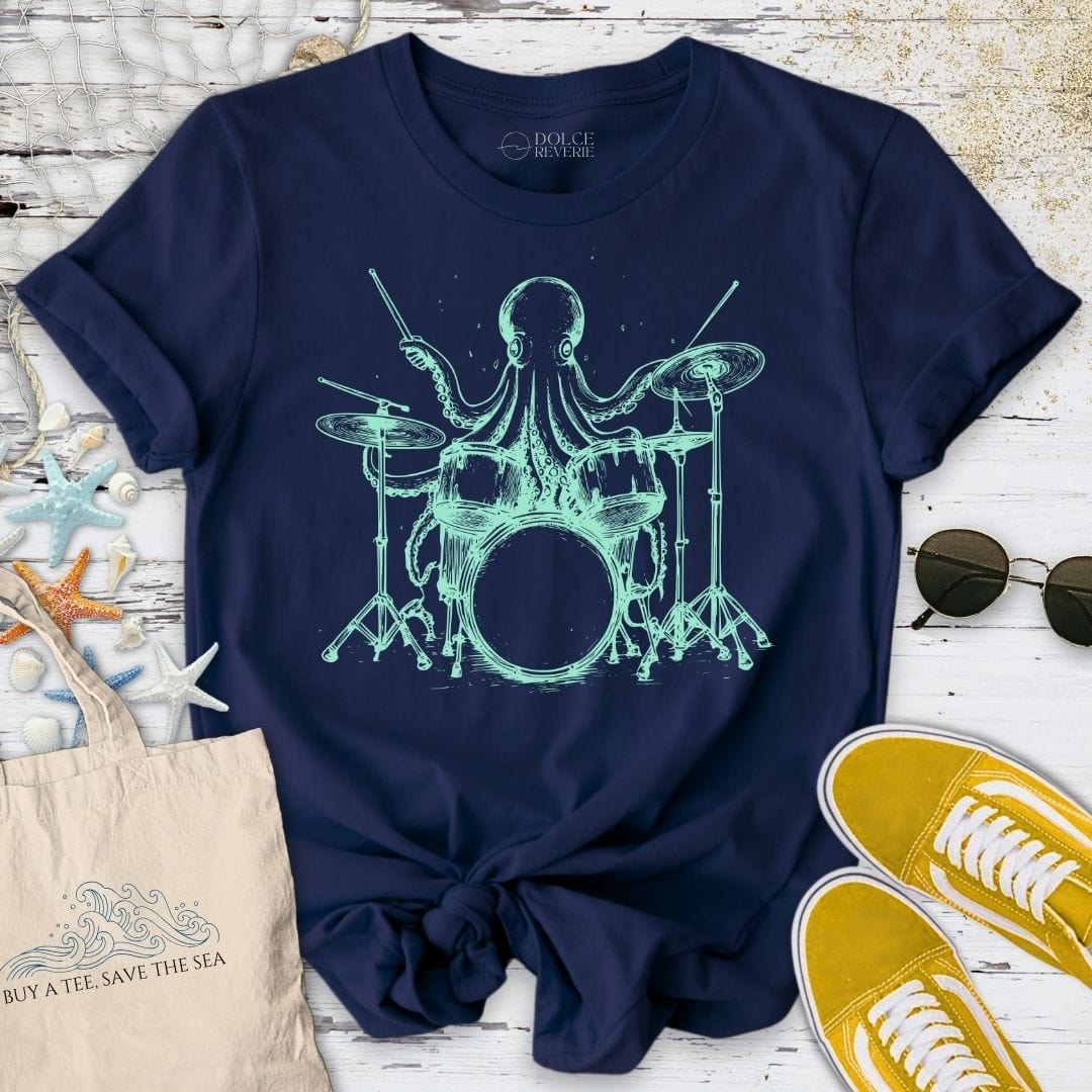 Drummer Octopus T-Shirt