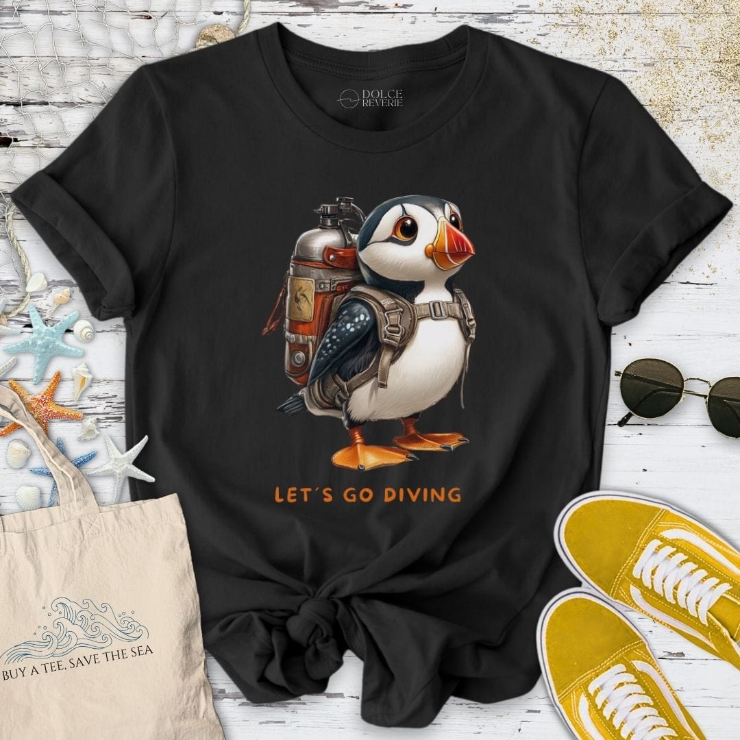 Let's Go Diving Puffin T-Shirt