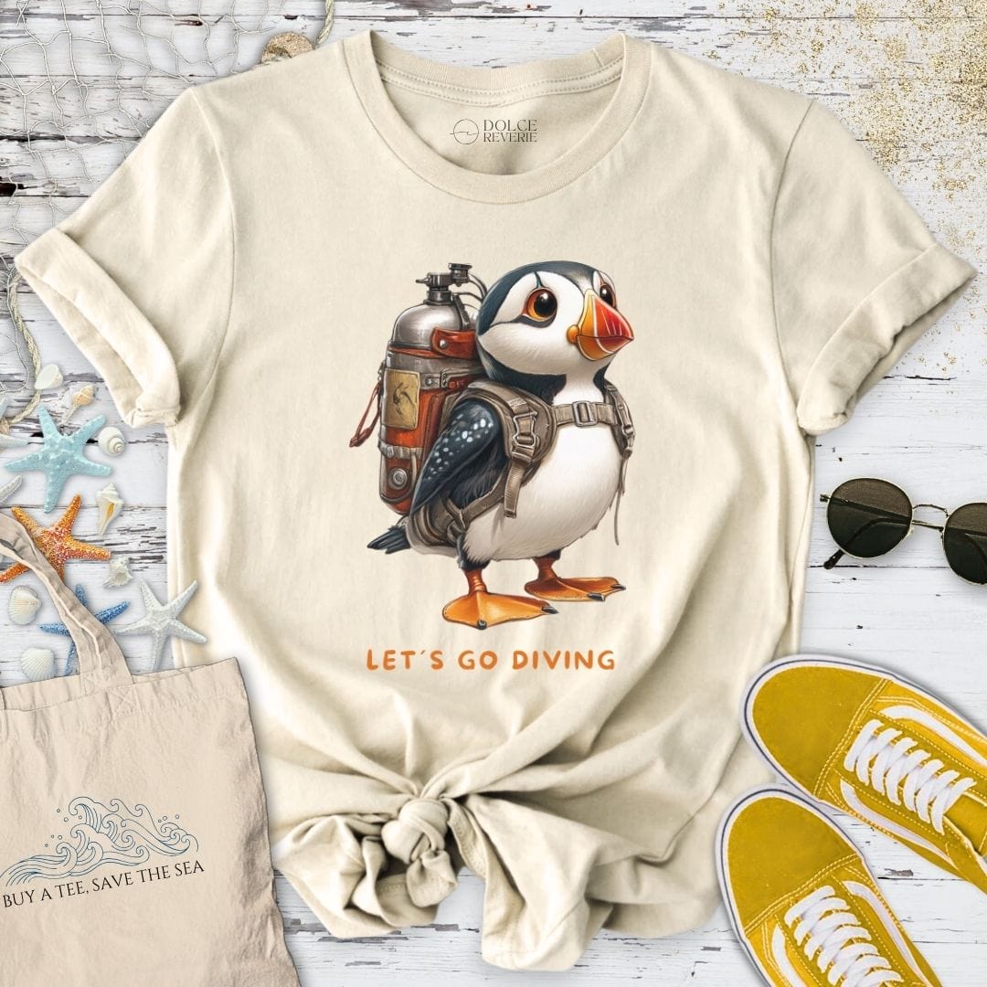 Let's Go Diving Puffin T-Shirt