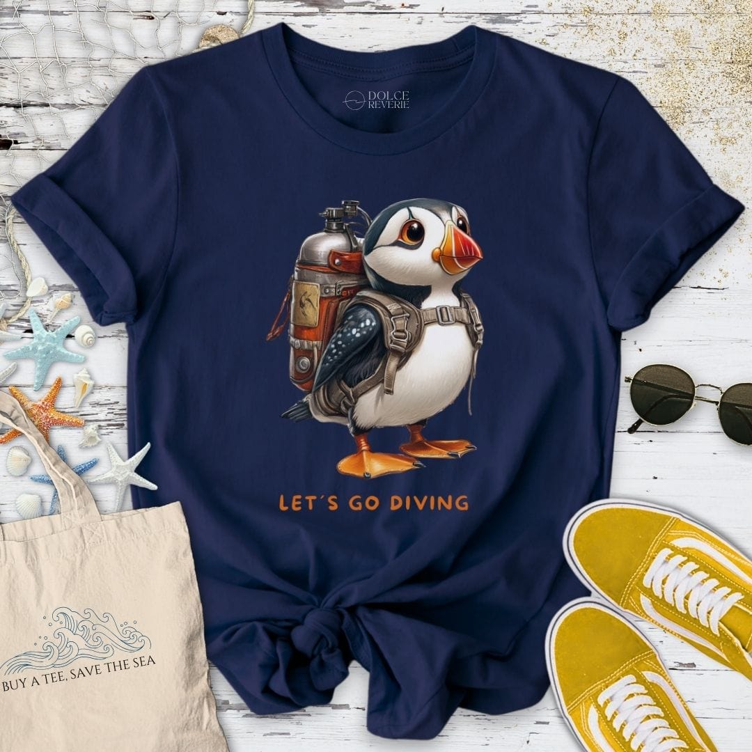 Let's Go Diving Puffin T-Shirt