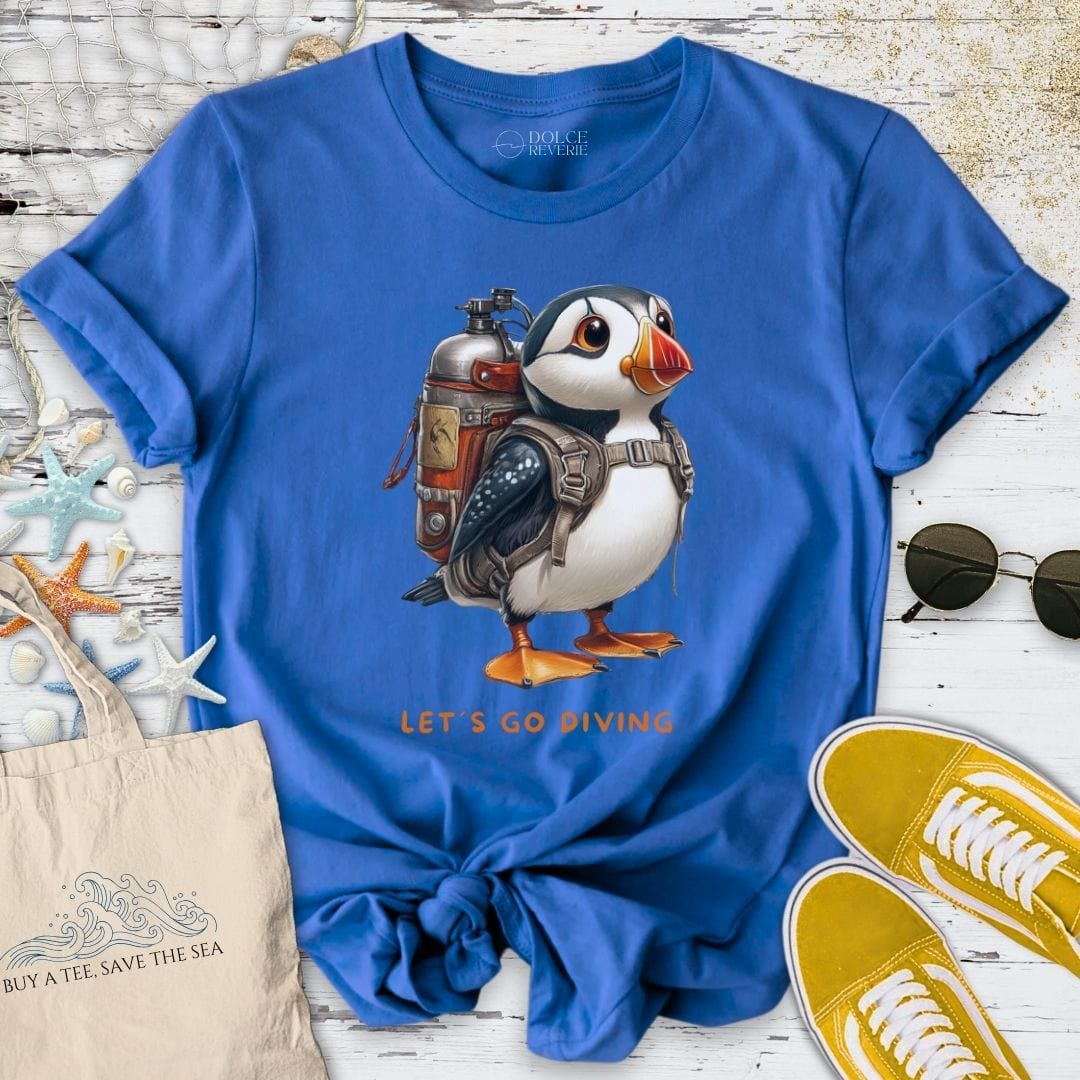 Let's Go Diving Puffin T-Shirt