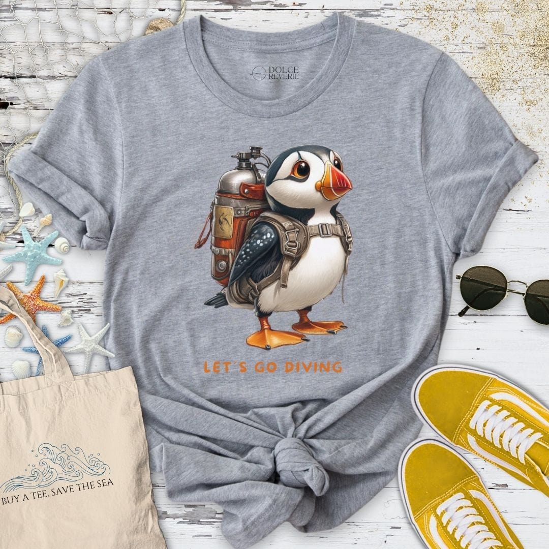 Let's Go Diving Puffin T-Shirt