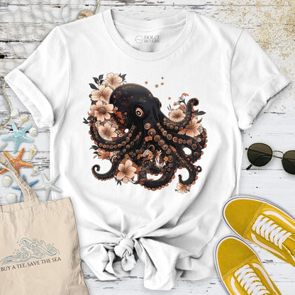 Japanese Black Octopus T-Shirt