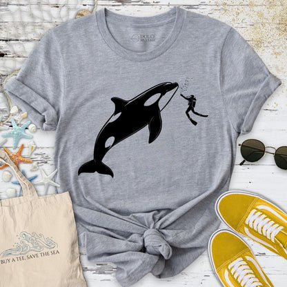 Diving With an Orca T-Shirt
