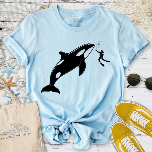 Diving With an Orca T-Shirt