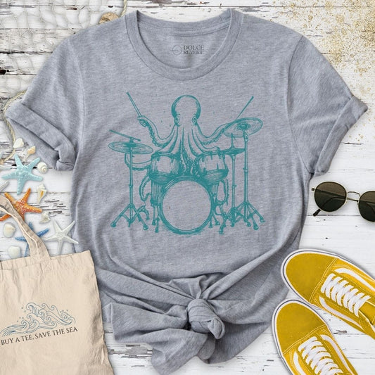Drummer Octopus T-Shirt
