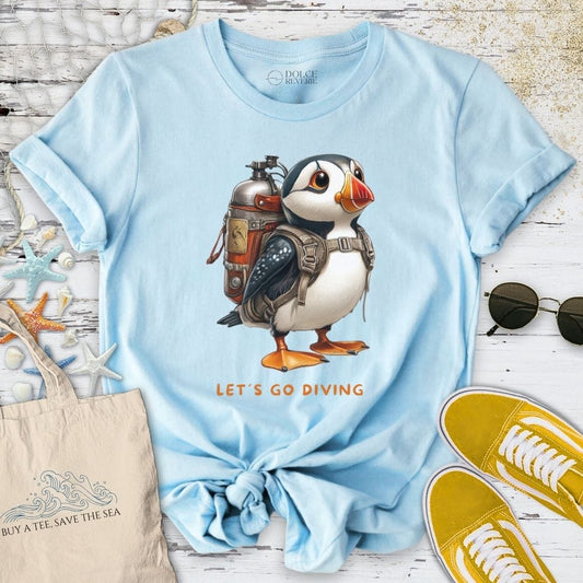 Let's Go Diving Puffin T-Shirt