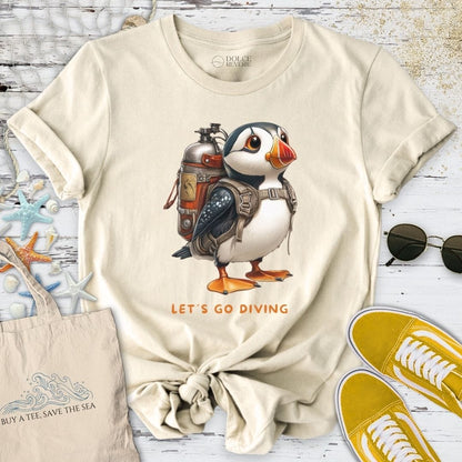 Let's Go Diving Puffin T-Shirt