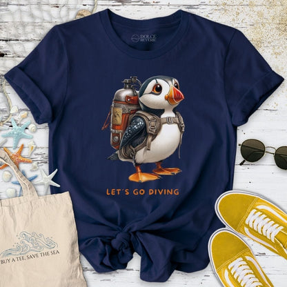 Let's Go Diving Puffin T-Shirt