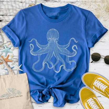 Octopus Line Art T-Shirt