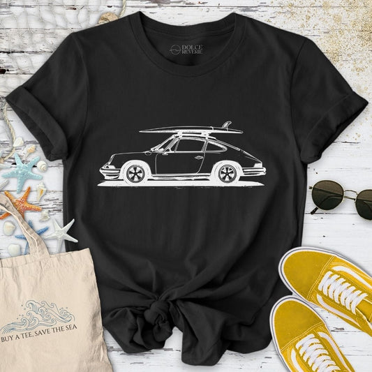 Vintage Porsche & Surfboard T-Shirt